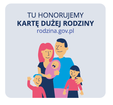 Naklejka Karta Dużej Rodziny